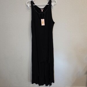 Juicy Couture Black Sleeveless High-Low Maxi Dress